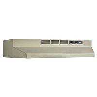 Broan F404208 Two-Speed Four-Way Convertible Range Hood, 42-Inch, Almond