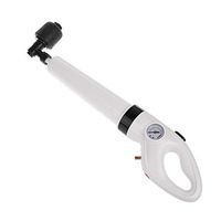 Zevni Cleaner Tool For Sink, Clogged Drains Drain Snake High Pressure Pump Cleaner Dredge Toilet Plunger Air Drain Blaster Sink Pipe Clogged Remover Bathroom Pipe Bathtub