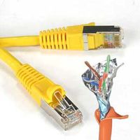 7Ft Cat.5E Shielded Patch Cable Molded Yellow