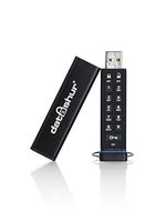 iStorage datAshur 256-bit 32GB USB 2.0 secure encrypted flash drive IS-FL-DA-256-32
