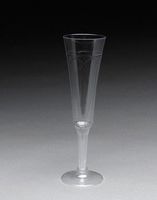 Royal Plasticware, PW2130, 6 oz Fluted, Long Stem Glass, Clear