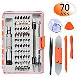 GANGZHIBAO 70pcs Precision Screwdriver Set Magnetic with 60 S2 Bits, Professional Electronics Repair Tool Kit, Flexible Shaft for Fix Pry Open iPhone, Cell Phone, iPad, MacBook, Computer, PC, Tablet