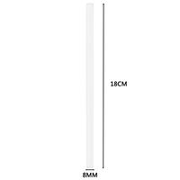 Swyss Reusable Glass Straws - Smoothie Drinking Straws for Milkshakes, Frozen Drinks, Smoothies, Bubble Tea - Environmentally Friendly (C)