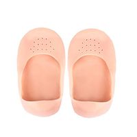 ROSENICE Gel Sock Silicon Sock Forefoot Pad Prevent Callus Blister Forefoot Cushioning for Men and Women Size S (Skin Color)