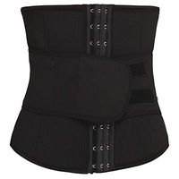 Waist Support Belt Women Waist Trainer Hot Thermo Sweat Neoprene Belt Waist Cincher Body Shaper Tummy Control Slimming Underwear Girdle Lumbar Support (Color : Black, Size : XXL)