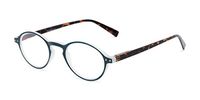 Readers.com Reading Glasses: The Studio Reader, Plastic Round Style for Men and Women - Blue and Tortoise, 1.25