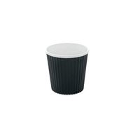 Rippled Paper Coffee Cup (Case of 50), PacknWood - Disposable Hot Cocoa Drink Cups (4 oz, 2.4" x 2.4") PK210GCR4N