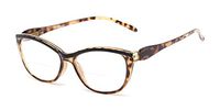 Readers.com Reading Glasses: The Ambrosia Bifocal Reader, Plastic Cat Eye Style for Women - Brown Tortoise, 1.25