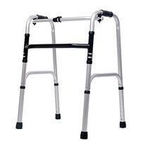 YKFU Folding Walker, Mobile Driving Assisted Walking Medical Supplies, with and Without Wheels, Ideal for Elderly & Handicap,Adjustable Height