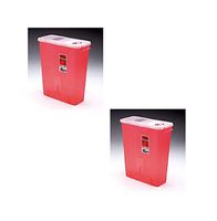 Kendall Multi-Purpose Sharps Containers 3 Gallon 13.75"h X 6"d X 13.75"w Red Container W/Hinged - Model 8527R - Each