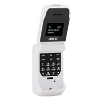 Zopsc Flip Phone Portable Keyboard Cell Phone Single SIM Card Multi-Functional Bluetooth Phone Suitable for Students Kids Old People(White)
