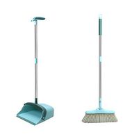 Broom and dustpan set Foldable Broom Dustpan Combination Set Cleaning Broom Combination Suitable For Home Kitchen Broom and dustpan set (Color : Green, Size : 32x90cm)
