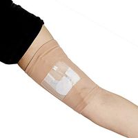 Care+Wear PICC Line Cover Ultra-Soft Antimicrobial PICC Line Covers for Upper Arm That Provides Comfort, Security and Breathability with Mesh Window Camel XL 17" - 19" Bicep