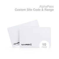 Same Day Custom Programmed AlphaPass PVC Proximity Card for Access Control. Replaces HID 1386 ISOProx II Cards. Standard 26 bit H10301 Format. Choose Your Facility Code & Range. (10 Pack)