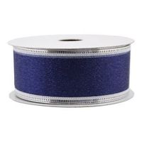 Spritz Fabric Ribbon - 1-1/2" X 36 Feet Metallic Green