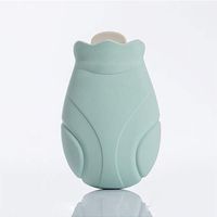 Creative Silicone Microwave Warm Water Heating Bag Portable Winter Hot Water Bottle Safety Explosion Proof,Green