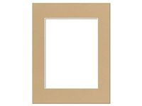 PA Framing, Photo Mat Board, 14 x 18 inches Frame for 10 x 13 inches Photo Art Size - Cream Core/Fear