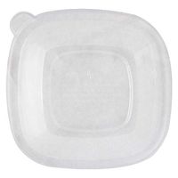 World Centric BQL-CS-24 100% Compostable Ingeo Fiber Square Bowl Clear Lids for 24-48 oz. Bowls (Pack of 200)