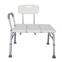 Tub Transfer Bench - Shower Chair Transfer Bench with Height Adjustable Legs - Convertible to Right or Left Hand Entry