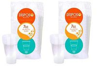 Disposoware D7OZPPC1200 7oz. PP Plastic Cups, 100/Bag, 12 Bags/Case (Case of 1200) (2)