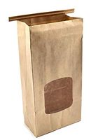 1/2LB(8oz)-1LB(16oz) Natural Kraft Tan with Window Grease Resistant Tin Tie Bakery Bags 250pcs (1LB(16oz) -W- 4 ¾ x 2 ½ x 9 ½)