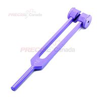Precise Canada: Limited Edition - Purple Color - 128 Hz Medic-Grade Tuning Fork Instrument with Fixed Weights, Non-Magnetic Aluminum Alloy