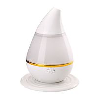 iTLOTL USB LED Ultrasonic Mushroom Shape Humidifier Essential Aroma Oil Diffuser Atomi White