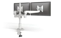 Evolve Series Dual Monitor Arm with 2 Fixed Limbs, Silver: ESI Ergo EVOLVE2-F-SLV (1 Monitor Arm)