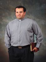 Big-Tall Roomey Toomey Clergy Shirt Long Sleeve, French Cuffs