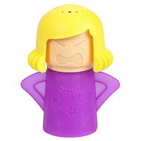 Microwave Oven Steam Cleaner - Angry Mama Steam Cleans and Disinfects with Vinegar and Water for Home or Office Kitchens Easily Cleans The Crud in Minutes (Purple)