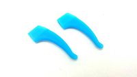 LMP Optical Premium Grade Comfortable Silicone Anti-Slip Holder for Glasses, Ear Hook, Eyeglass Temple Tip (Blue)