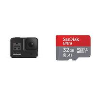 GoPro HERO8 Black Waterproof Action Camera with Touch Screen & Sandisk 32GB SD Card Bundle