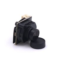 WOAFLY 1/3 Inches COMS FPV 2.3mm Mini Camera 1200TVL HD Wide Voltage5V-12V for Racing Drone Multicopter(Black)