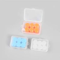 ROSENICE Soft Silicone Earplugs Perfect for Swim Bath Sleep 9Pcs(Blue Orange White)