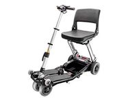 FreeRider USA Luggie Standard-Folding Mobility Scooter for Adults and Seniors, Lithium-ion Battery, Portable, Lightweight, Airline Approved, Metallic Black
