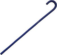 Stone Blue Flex Cane Curved Handle No Slip Grip Show Animals Horseback Equine