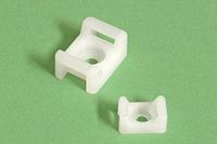 Natural 0.862" x 0.634" x 0.382" 2 Way Cradle Mounting Base (100 Mounts/Pack) - GLT-GCM-L