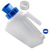 Urinals for Men Portable Spill-Proof Urine Collection Container for Old Man/Boys Hospital Bed Incontinence Outdoor Travel Driving Camping Male urinals with lid (Pack of 1/1000 ml)