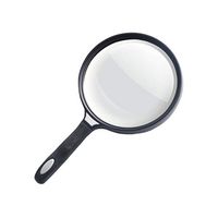 ZHHL Magnifier, Handheld Reading Magnifying Glass Full Metal Frame Optical Lens for Low Vision, Books, Map