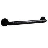 Toilet Safety Rails Armrest Shower Room Bathroom Handle Balance Bar, Bathroom Grab Bar Handrail Safety Support Handrail Safety Light Ring - for Special Crowds,Matte Black