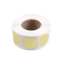 Amosfun Valentines Day Stickers Heart Shaped Sticker Labels Self-Adhesive Sealing Stickers Packing Supplies Decoration Wedding Engagement Party Favor Supplies