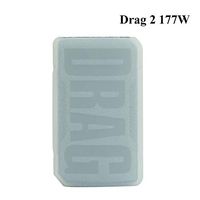 KKmod Silicone Case for VOOPOO Drag 2 Mod Kit Protective Texture Cover Sleeve Shield (Clear)