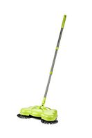 360 Rotary Home Use Magic Manual Telescopic Floor Dust Sweeper Lazy 3 in 1 Household Cleaning Hand Push Automatic Sweeper Broom Dustpan Trash Bin Cleaner (Green)