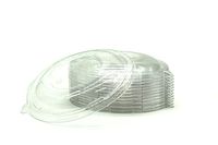 [1000 COUNT] Crystal Clear PET Eco Lids for 22 oz Disposable PLA Coated Round Bagasse Bowl Containers | Togo Restaurant Supplies| Reduce plastics with EcoTableware (22 ounce Bowl Lid, PET Plastic)