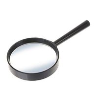 Saim 10X Magnifier Handheld Black Plastic Frame 40mm Lens Magnifying Glass