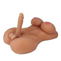 Life Size Love Doll with Skeleton-Lifesize Love Doles for Man Entity Torso TPE Dolls Lifelike Adult Male Men's 3D Love Toys Massager Toys (19.7x12.6in)