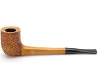 Mr. Brog Tobacco Pipe - Model No: 305 Vancouver - Yellow Rusticated - Hand Made from Top Quality Woodblock
