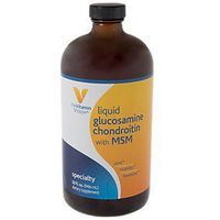 The Vitamin Shoppe Liquid Glucosamine Chondroitin with MSM, Supports Joint, Mobility and Flexibility, Exclusive Blend of Ingredients for Quick Absorption Support (32 Fluid Ounces Liquid)