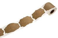 Natural Brown Kraft Holiday Gift Tag/2" x 3" Present Stickers/100 Christmas Gift Tags