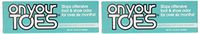 On Your Toes Foot Bactericide Powder Net Wt. 3/4 oz(21 grams)- Eliminates Foot Odor for Six Months - Two Pack